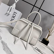 Loewe Small Amazona 180 bag in soft calfskin white - 1