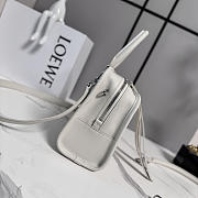 Loewe Small Amazona 180 bag in soft calfskin white - 6