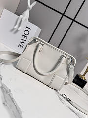 Loewe Small Amazona 180 bag in soft calfskin white - 3