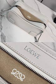 Loewe Small Amazona 180 bag in soft calfskin white - 2