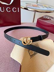 Gucci GG 2cm Double-sided cowhide gold/black - 6