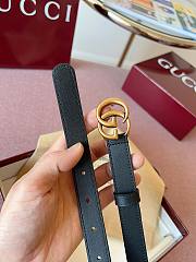 Gucci GG 2cm Double-sided cowhide gold/black - 3