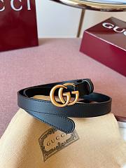 Gucci GG 2cm Double-sided cowhide gold/black - 4