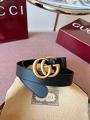 Gucci GG 3cm Double-sided cowhide gold/black - 1