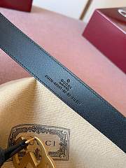 Gucci GG 3cm Double-sided cowhide gold/black - 6