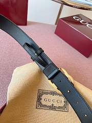 Gucci GG 3cm Double-sided cowhide gold/black - 3