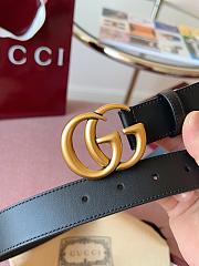 Gucci GG 3cm Double-sided cowhide gold/black - 2