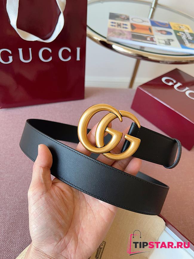 Gucci GG 4cm Double-sided cowhide gold/black - 1