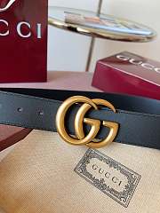 Gucci GG 4cm Double-sided cowhide gold/black - 6