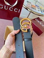 Gucci GG 4cm Double-sided cowhide gold/black - 4