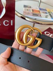 Gucci GG 4cm Double-sided cowhide gold/black - 2