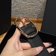 Chanel Double-sided caviar skin belt Gold/Black - 6