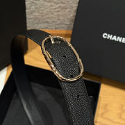 Chanel Double-sided caviar skin belt Gold/Black - 5