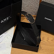 Chanel Double-sided caviar skin belt Gold/Black - 4