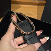 Chanel Double-sided calfskin belt Gold/Black - 6