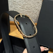 Chanel Double-sided calfskin belt Gold/Black - 3