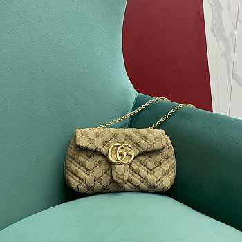 Gucci GG Marmont mini shoulder bag Canvas lining