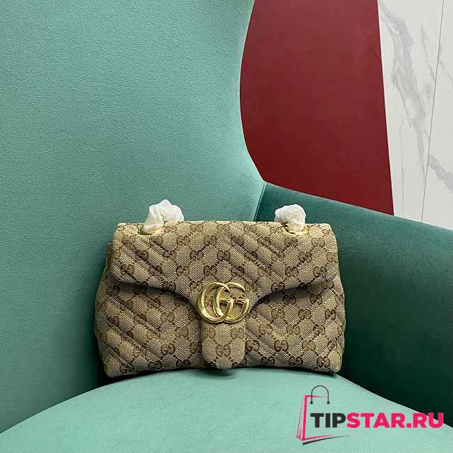Gucci GG Marmont small shoulder bag Canvas lining - 1