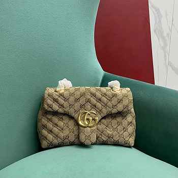 Gucci GG Marmont small shoulder bag Canvas lining