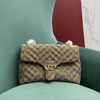 Gucci GG Marmont medium shoulder bag Canvas lining