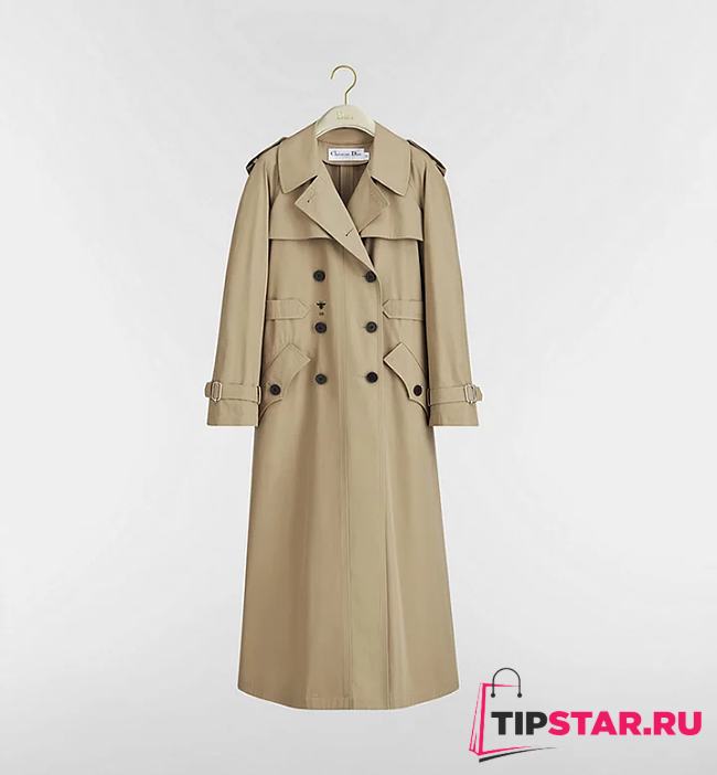 Dior Trench Coat Beige Cotton Gabardine - 1