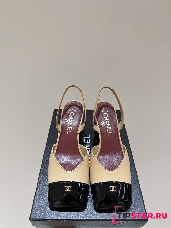 Chanel Spring/Summer Slingback Sandals In Beige - 1