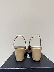 Chanel Spring/Summer Slingback Sandals In Beige - 5