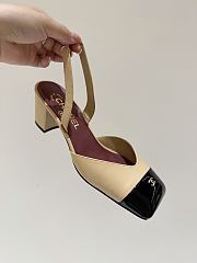 Chanel Spring/Summer Slingback Sandals In Beige - 4