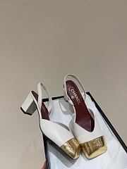 Chanel Spring/Summer Slingback Sandals In White - 6