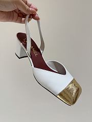 Chanel Spring/Summer Slingback Sandals In White - 2