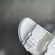 Fendi FF Double Strap Monogram Sandals In White - 6