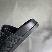 Fendi FF Double Strap Monogram Sandals In Black - 2
