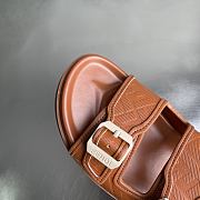 Fendi FF Double Strap Monogram Sandals In Brown - 4
