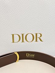 Dior Médaillon Belt 25mm Gold Buckle Chocolate Brown Smooth Calfskin - 5