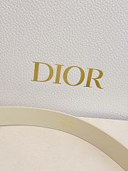 Dior Médaillon Belt 25mm Gold Buckle White Smooth Calfskin - 4