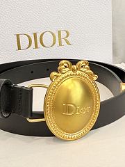 Dior Médaillon Belt 25mm Gold Buckle Black Smooth Calfskin - 4