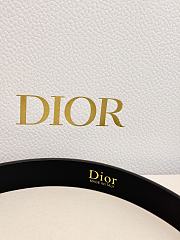 Dior Médaillon Belt 25mm Gold Buckle Black Smooth Calfskin - 3