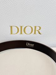 Dior Médaillon Belt 25mm Silver Buckle Chocolate Brown Smooth Calfskin - 6