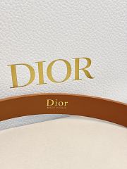 Dior Médaillon Belt 25mm Silver Buckle Brown Smooth Calfskin - 6