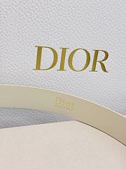 Dior Médaillon Belt 25mm Silver Buckle White Smooth Calfskin - 4