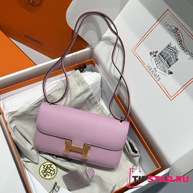 Hermès Constance Shoulder Bag Pink - 1