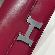 Hermès Constance Shoulder Bag Deep Burgundy - 4