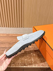 Hermes Mix mule Alabaster light gray calfskin insole - 4