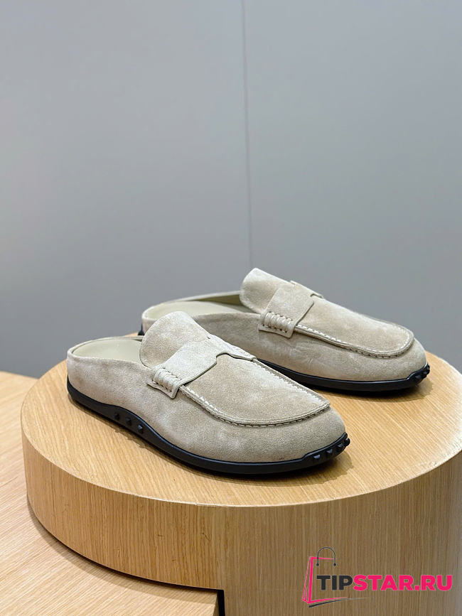 Hermes Mix mule Alabaster beige calfskin insole - 1