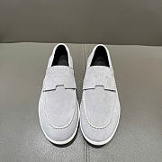 Hermes Job loafer light grey suede - 1