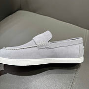 Hermes Job loafer light grey suede - 2