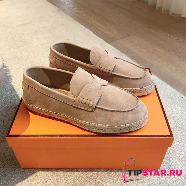 Hermes Trip espadrille Natural leather sole beige sable - 1