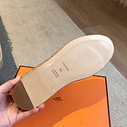 Hermes Trip espadrille Natural leather sole beige sable - 6