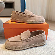 Hermes Trip espadrille Natural leather sole beige sable - 4