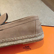 Hermes Trip espadrille Natural leather sole beige sable - 5